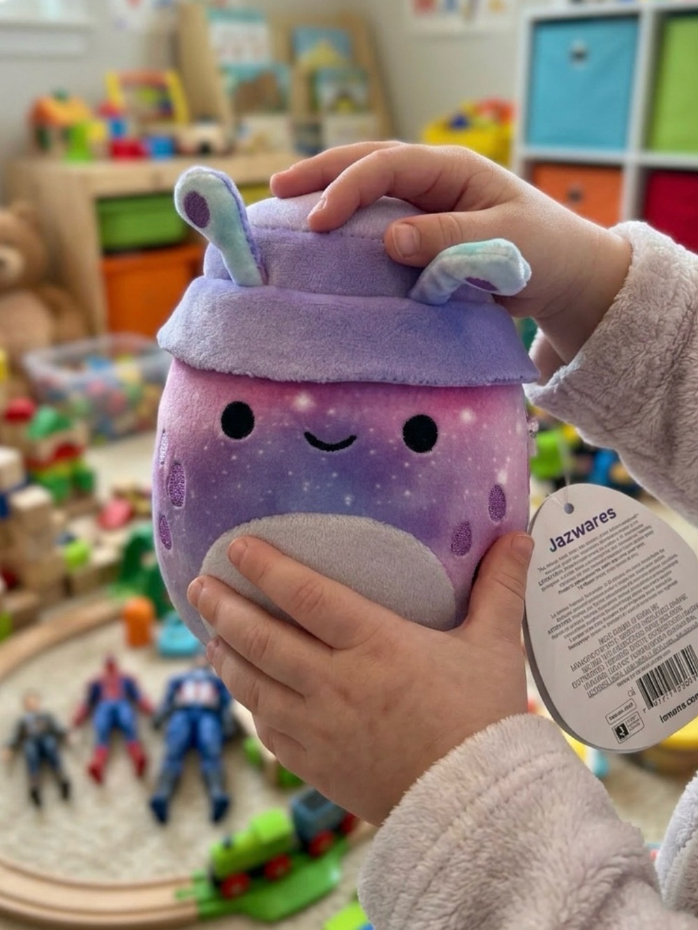 Squishmallows Daxxon the Purple Alien plush toy